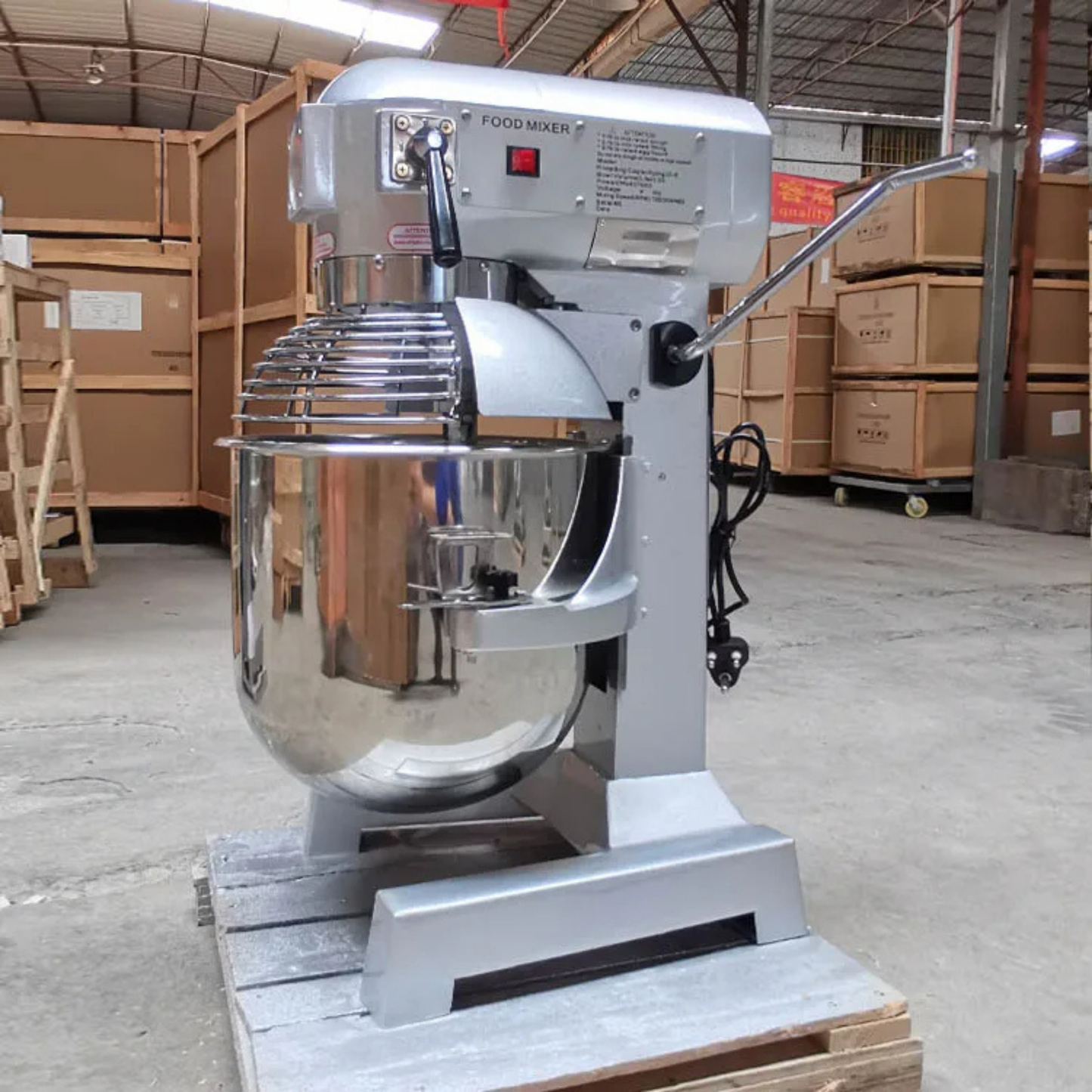 Commercial Spiral Dough Mixer - 10L/20L/30L Capacity Industrial Bakery Equipment