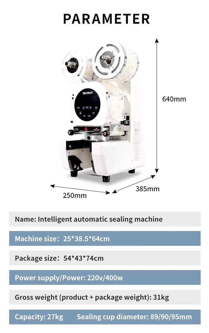 Fully Automatic High-Speed Cup Sealing Machine – Industrial Beverage Packaging