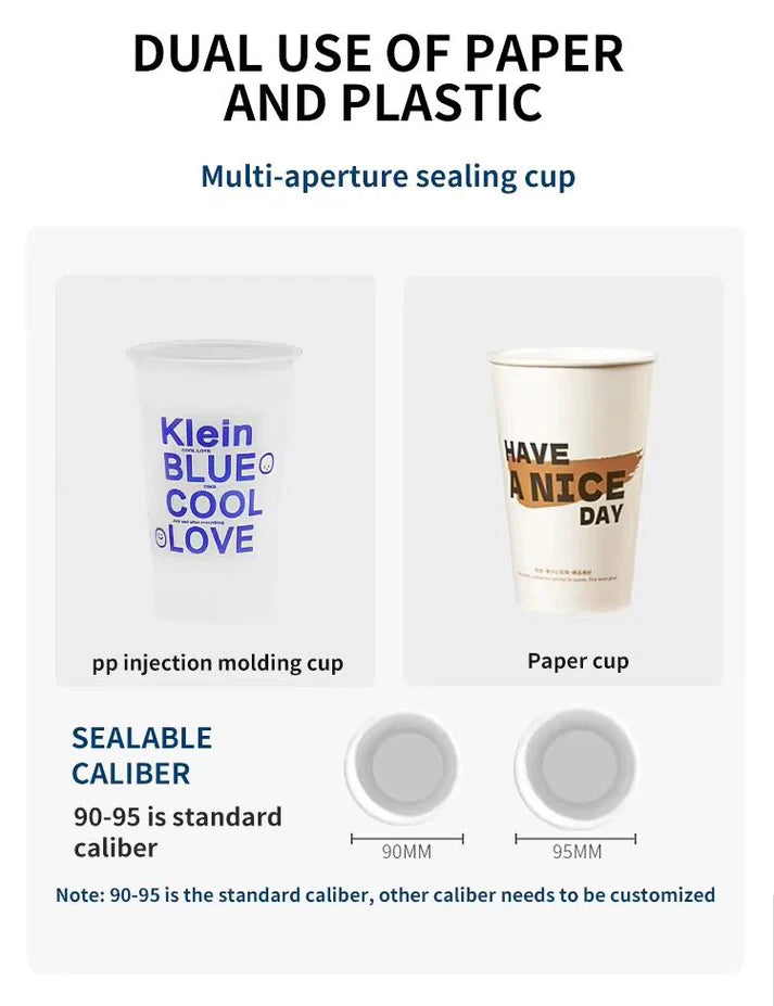 Fully Automatic High-Speed Cup Sealing Machine – Industrial Beverage Packaging