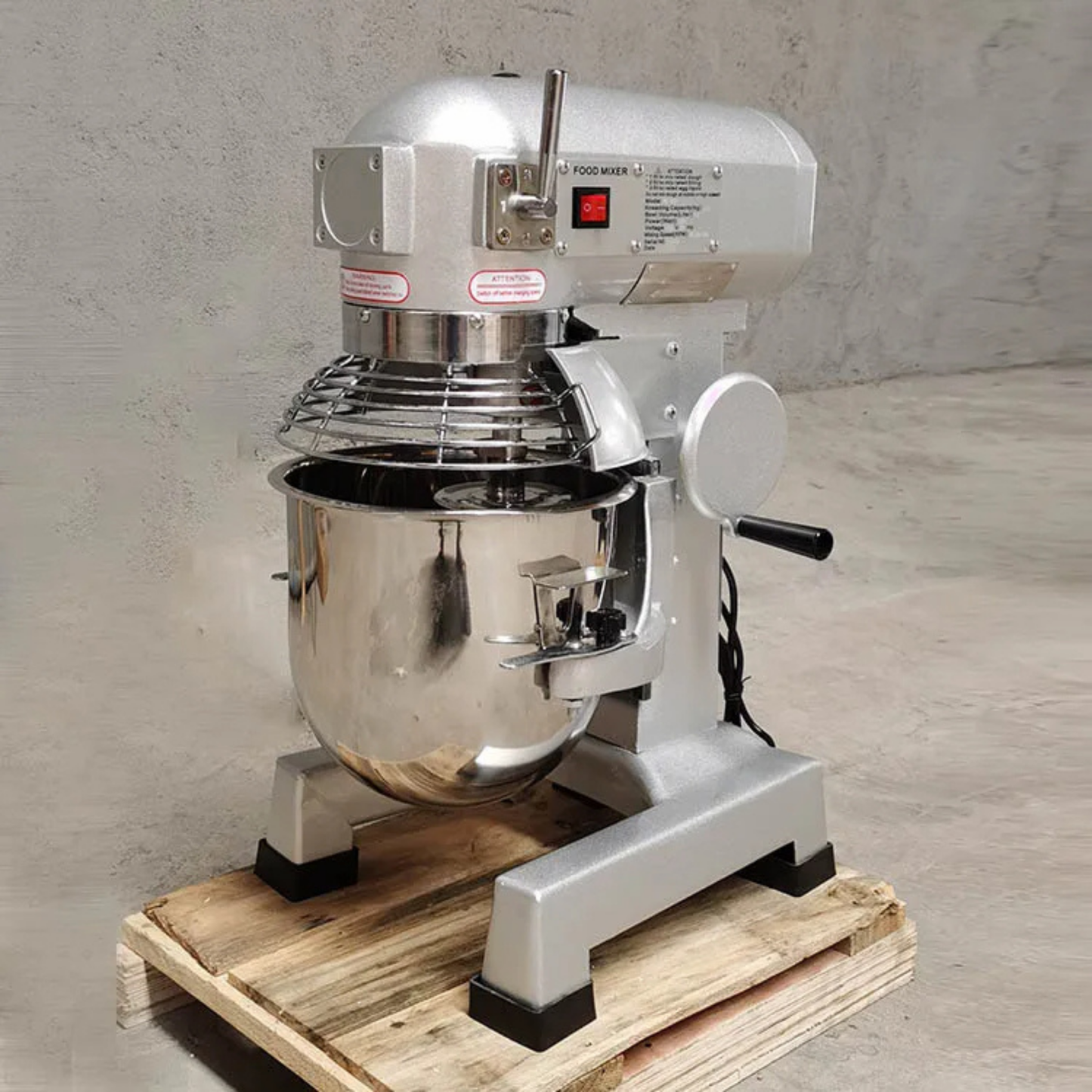 Commercial Spiral Dough Mixer - 10L/20L/30L Capacity Industrial Bakery Equipment