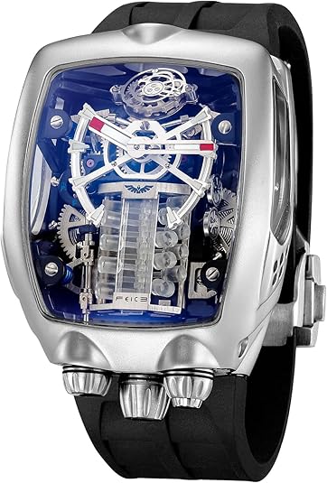 Men Automatic Anti Shock Business Tourbillon FM666 Skeleton Watch Waterproof