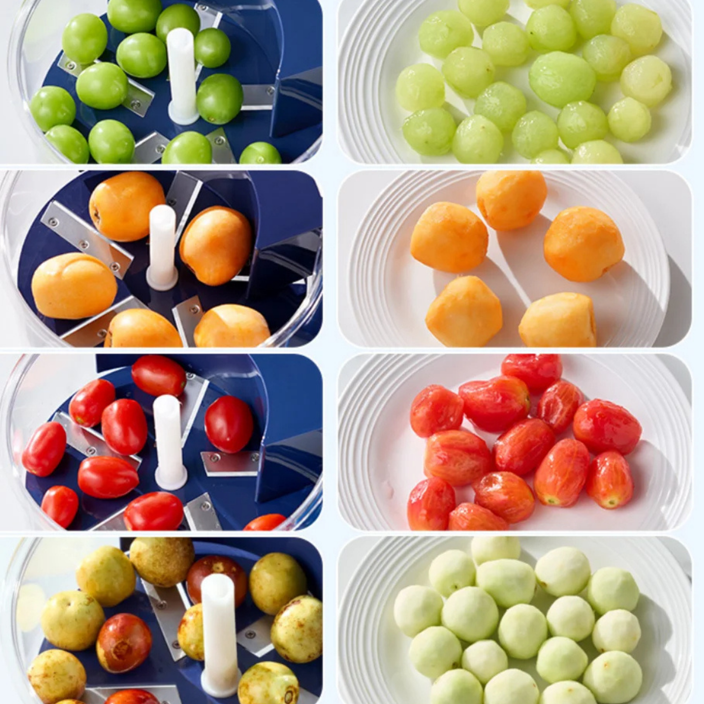 Automatic Fruit & Garlic Peeling Machine - Electric Grape Peeler Solution