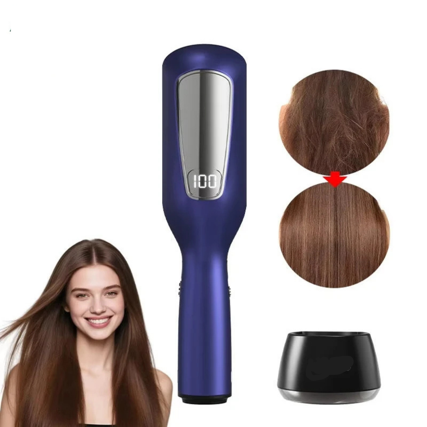 Professional Mini Cordless Split End Hair Trimmer - 500mAh Battery, Travel Size