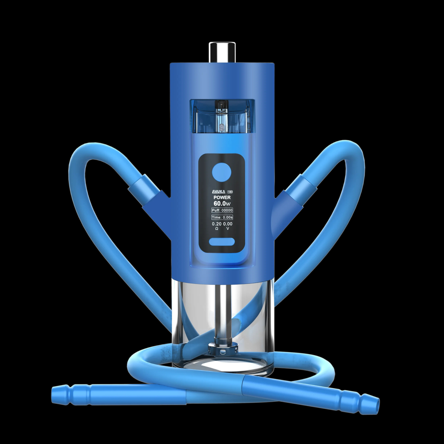 Premium 2-in-1 Acrylic Smoking Hookah Set 2000mAh Electric Shisha Non-Charcoal for Travel