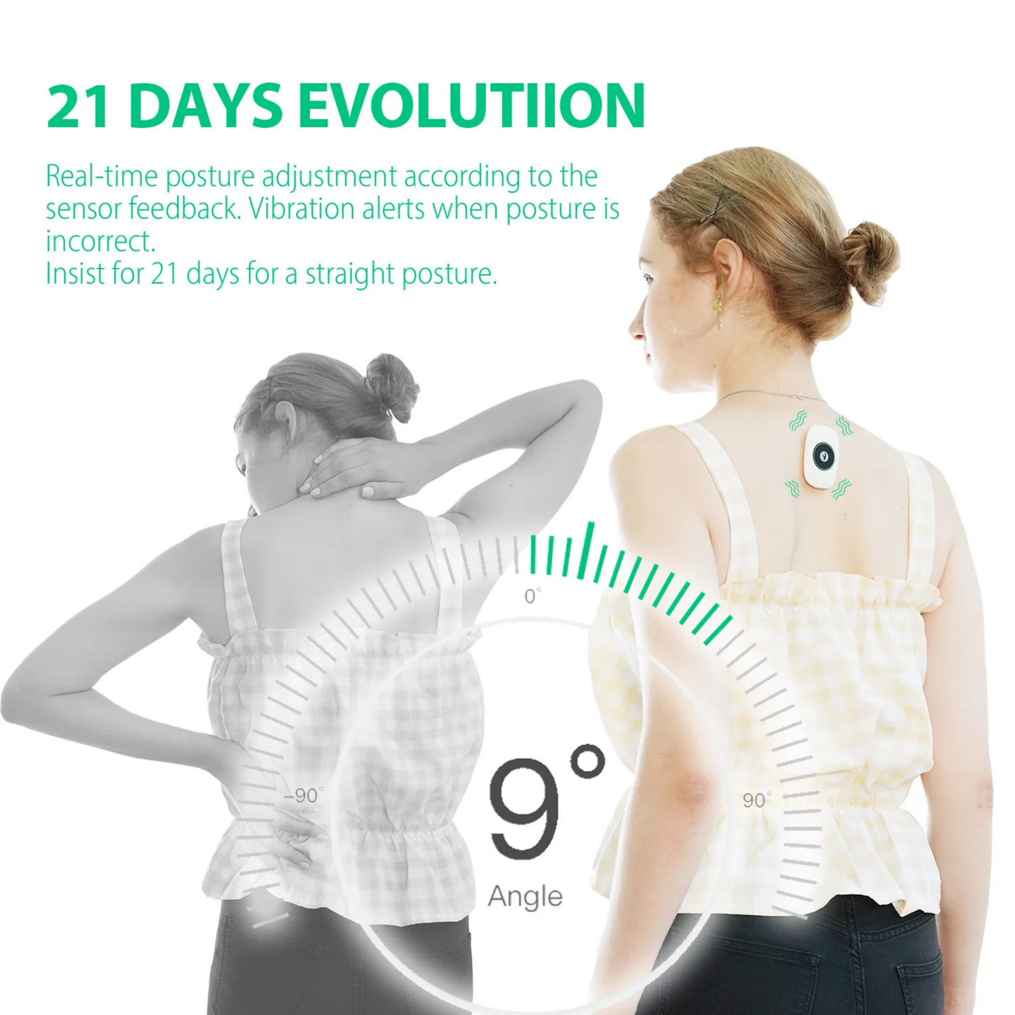Smart Posture Corrector Pro - App-Controlled Ergonomic Wearable System