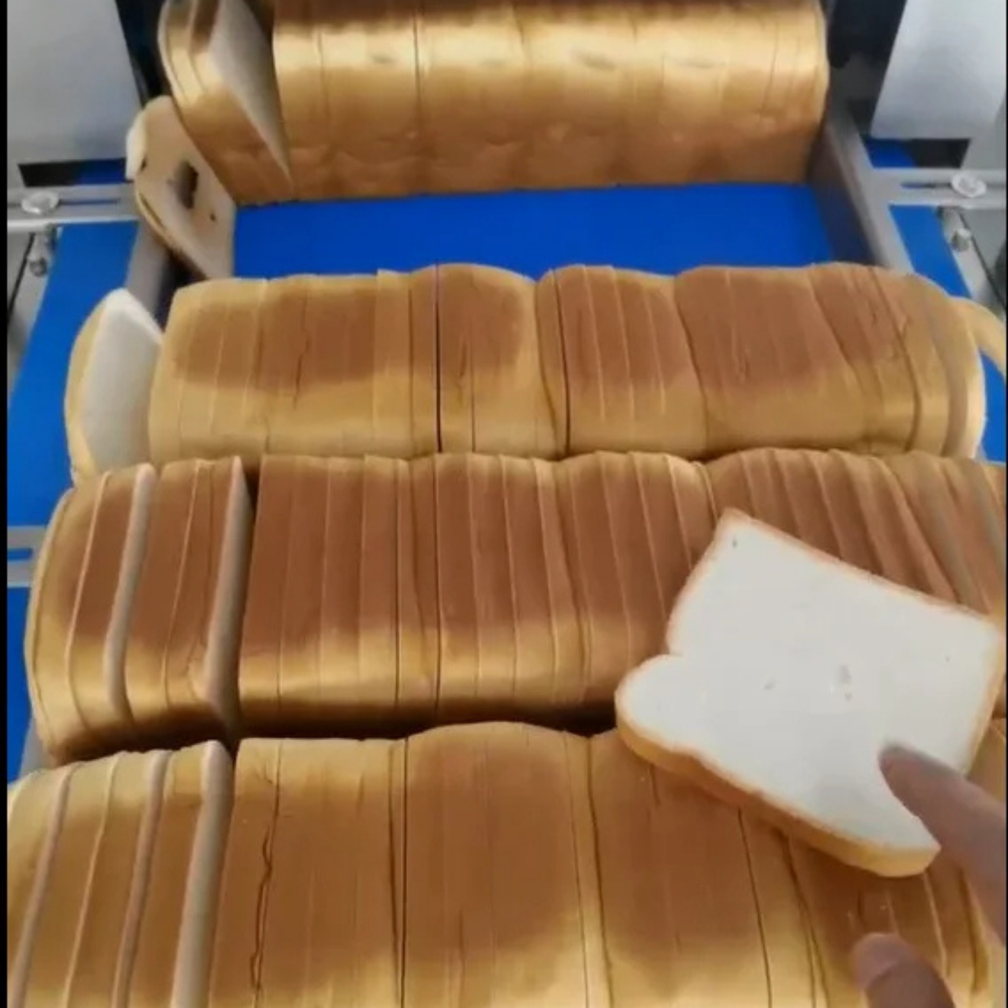 Professional Commercial Electric Bread Slicer Machine - Rotary Loaf Cutting System