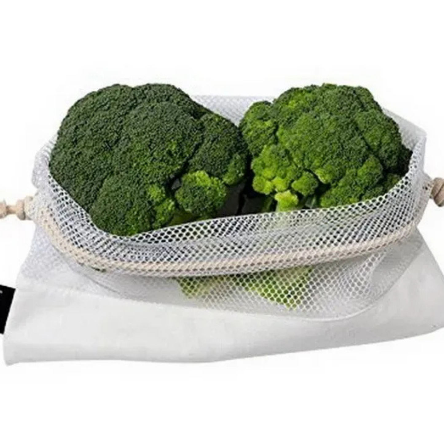 Biodegradable 5-Piece Reusable RPET Mesh Shopping Bag Set
