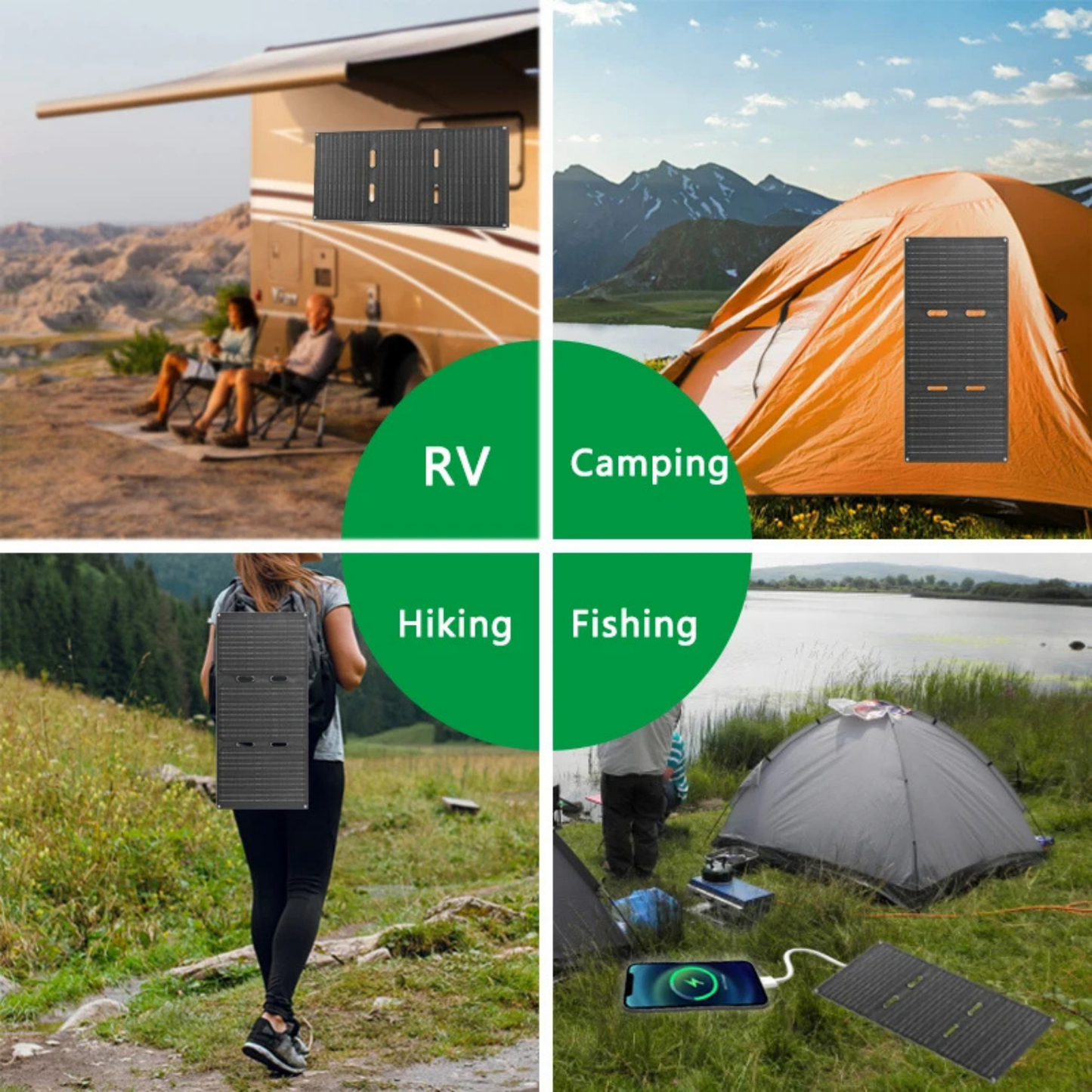 Portable 10W-30W Foldable Solar Charger - High Efficiency Power Solution