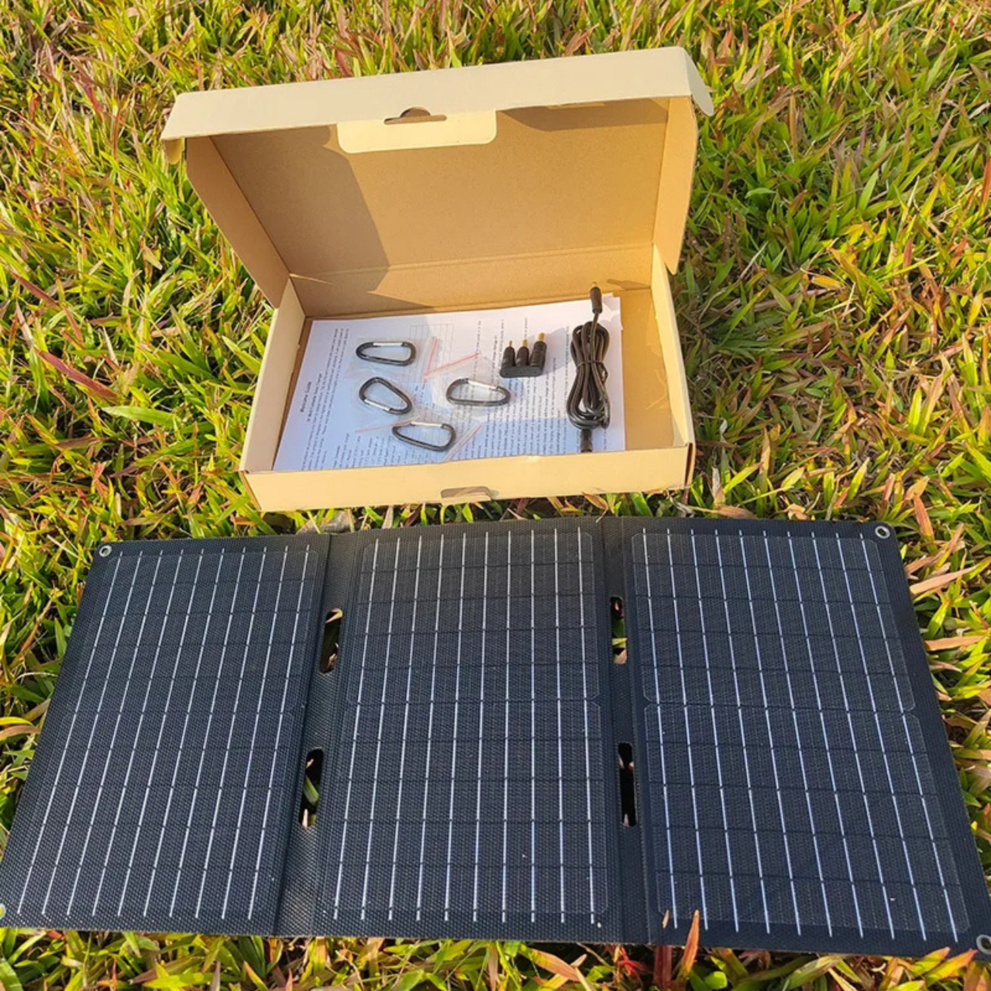 Portable 10W-30W Foldable Solar Charger - High Efficiency Power Solution