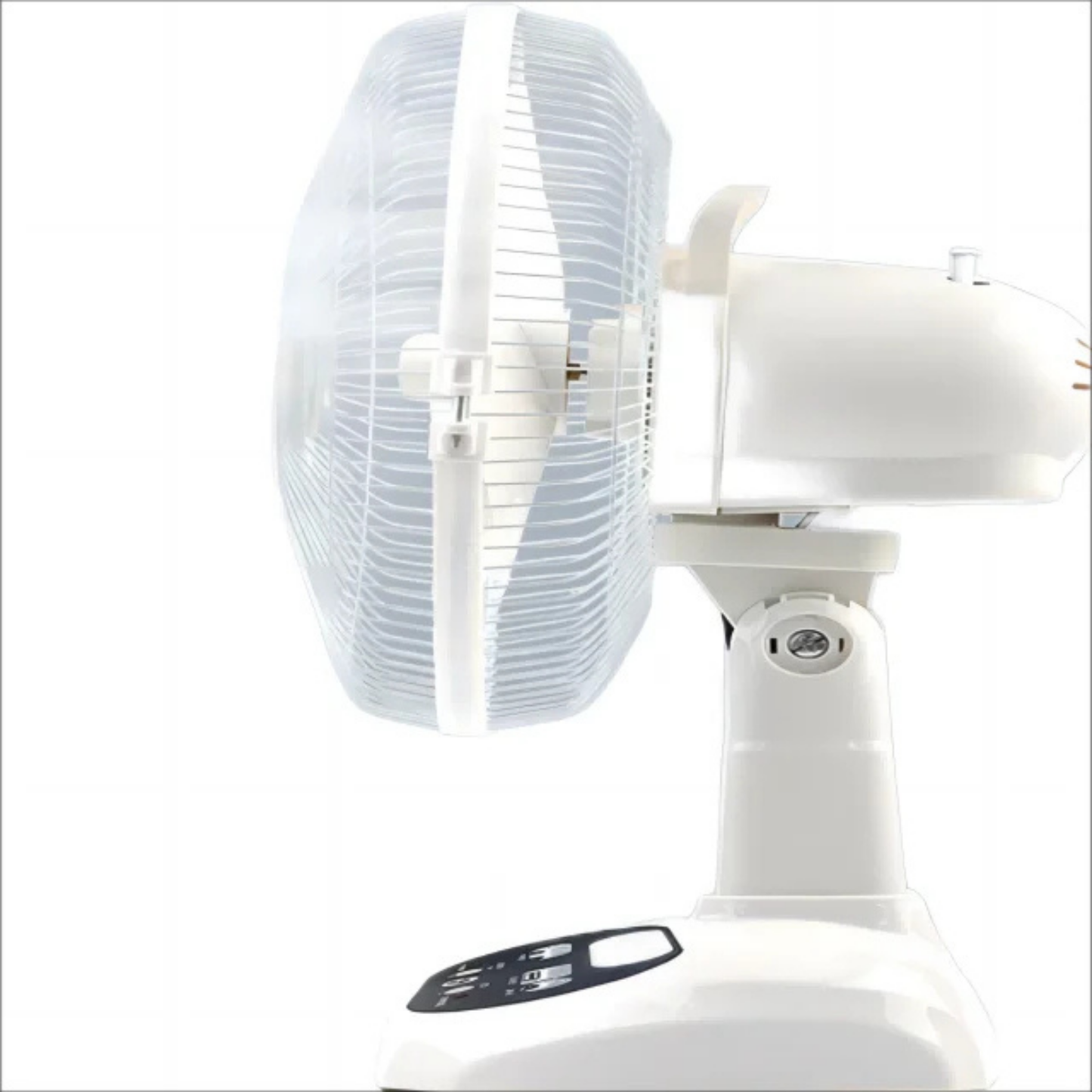 Portable Solar Charging Table Electric Rechargeable Fan with Power Bank Function