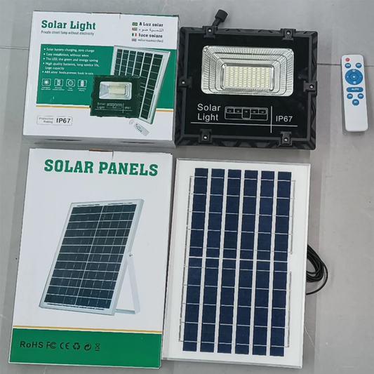 100W-500W Solar Security Flood Light - Waterproof Outdoor Lighting