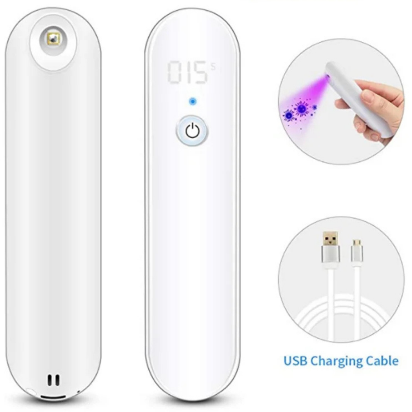 Portable UV-C Disinfection Wand - Hospital-Grade Surface Sanitizer