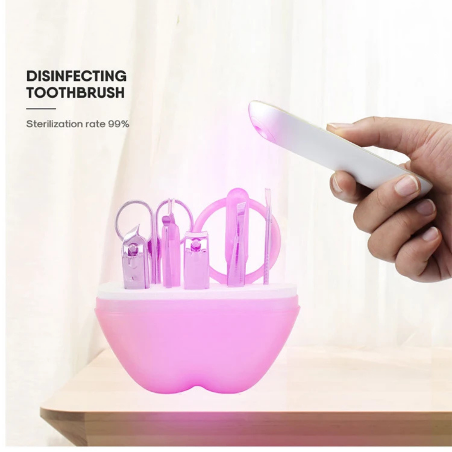 Portable UV-C Disinfection Wand - Hospital-Grade Surface Sanitizer