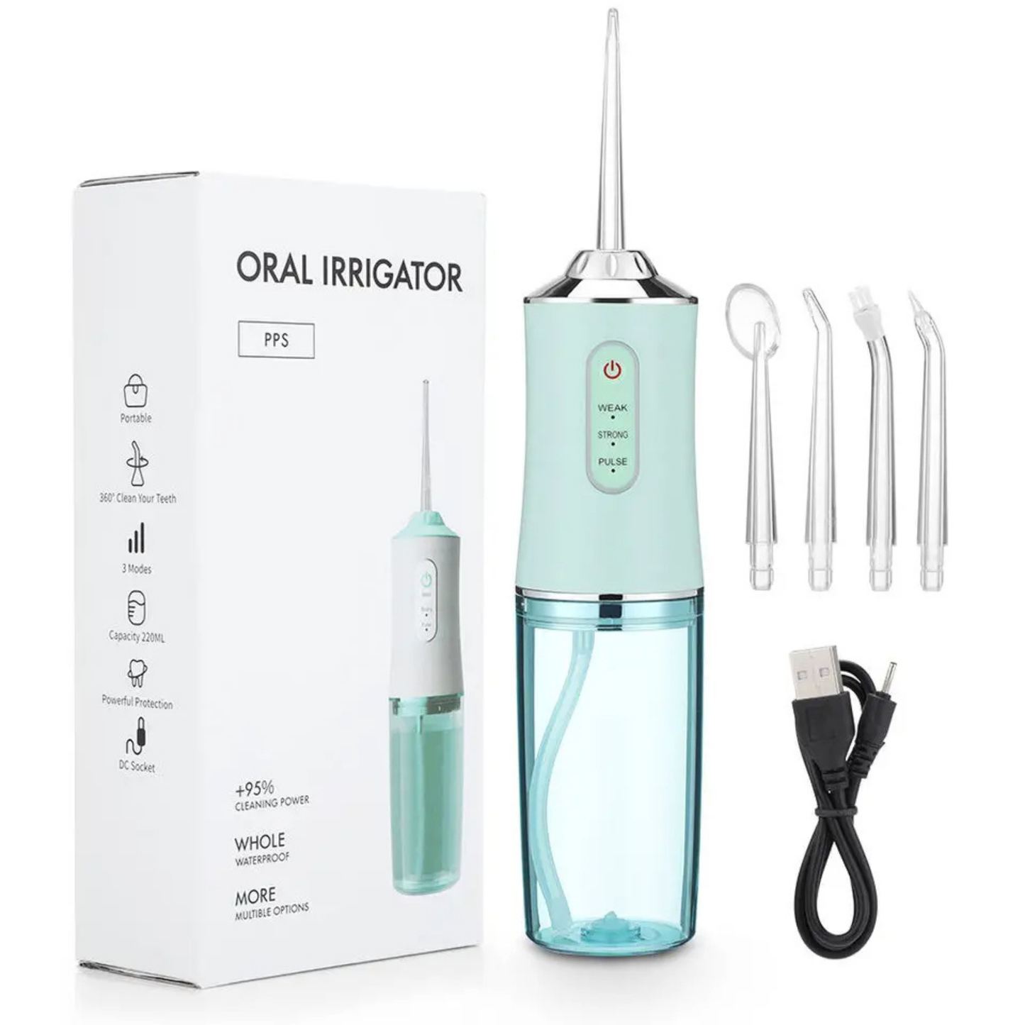 Professional Portable 300ml Cordless Water Flosser - Advanced Oral Irrigation System