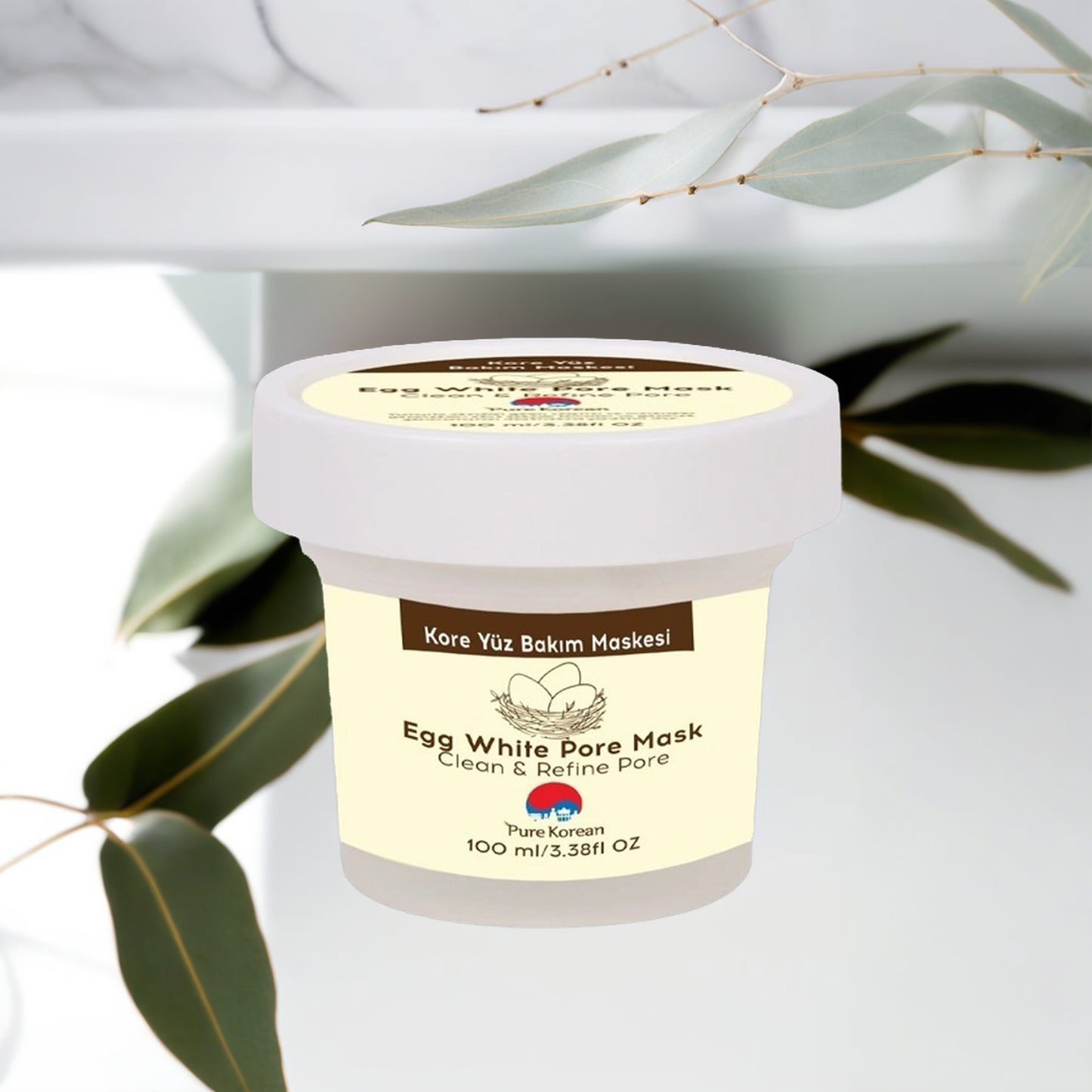 Pure Korean Egg White Pore Reusable Face Mask 100ml