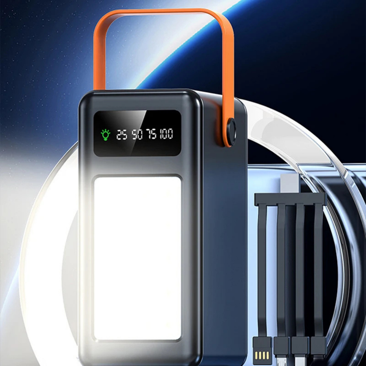 Emergency 100000mAh Power Bank Station - Digital Display LED Screen