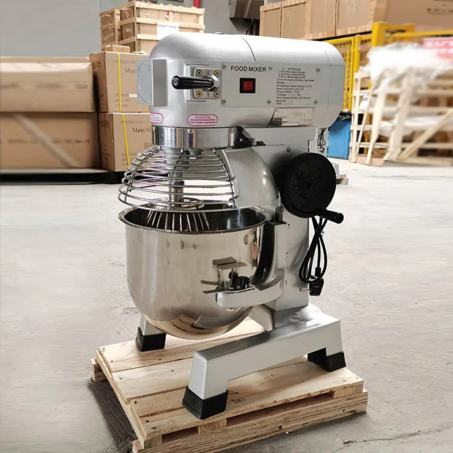 Commercial Spiral Dough Mixer - 10L/20L/30L Capacity Industrial Bakery Equipment