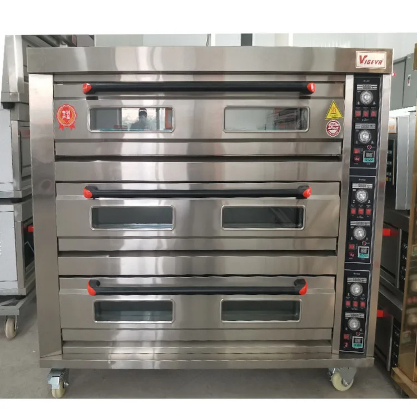 Professional 3-Deck 9-Tray Electric Bakery Oven - Commercial Bread & Pastry System