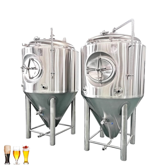 800L Conical Fermenter - Double Layer Cooling, Dimple Jacketed Brewing System