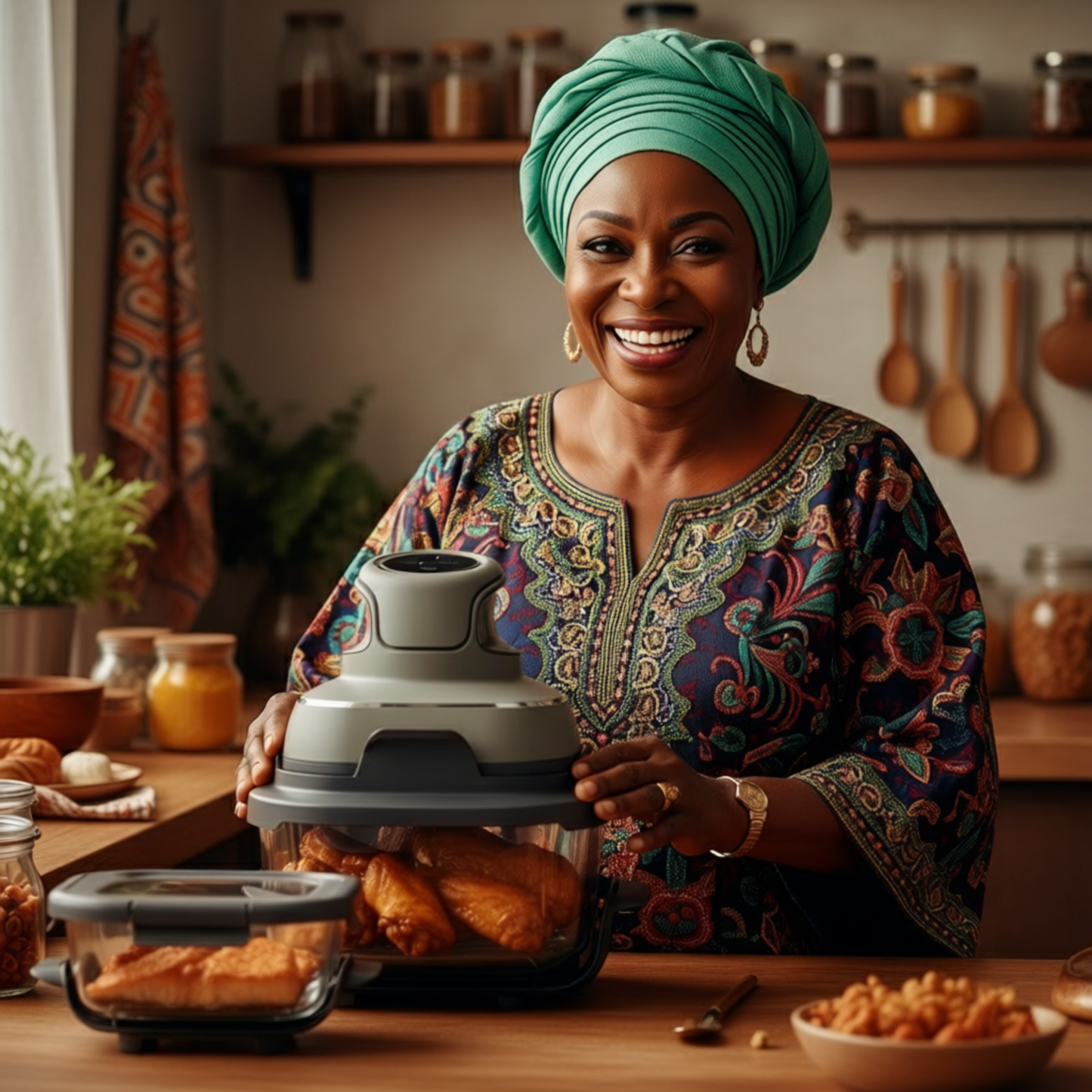 Professional 4-in-1 High-Quality Crispy Intelligent Fully Automatic Electric Air Fryer