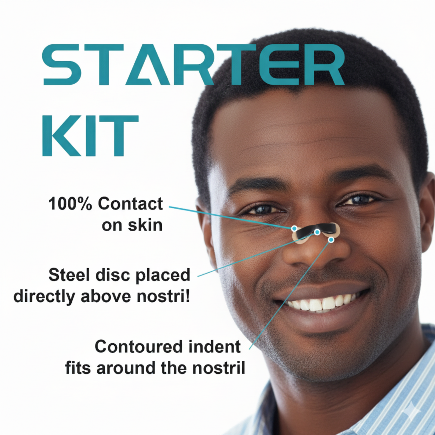 Magnetic External Nasal Dilator - Professional Anti-Snoring Solution for Sleep