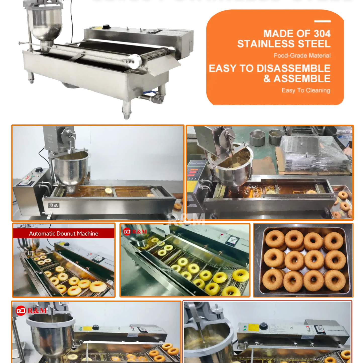 Commercial Automatic Donut Fryer – Beignet, Mochi & Doughnut Maker Machine