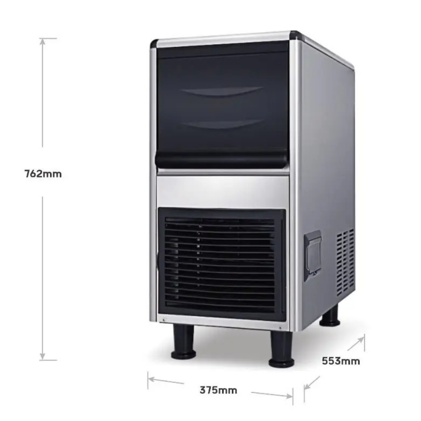 Commercial Bullet Ice Maker: 25-75kg Output for Restaurants & Bars