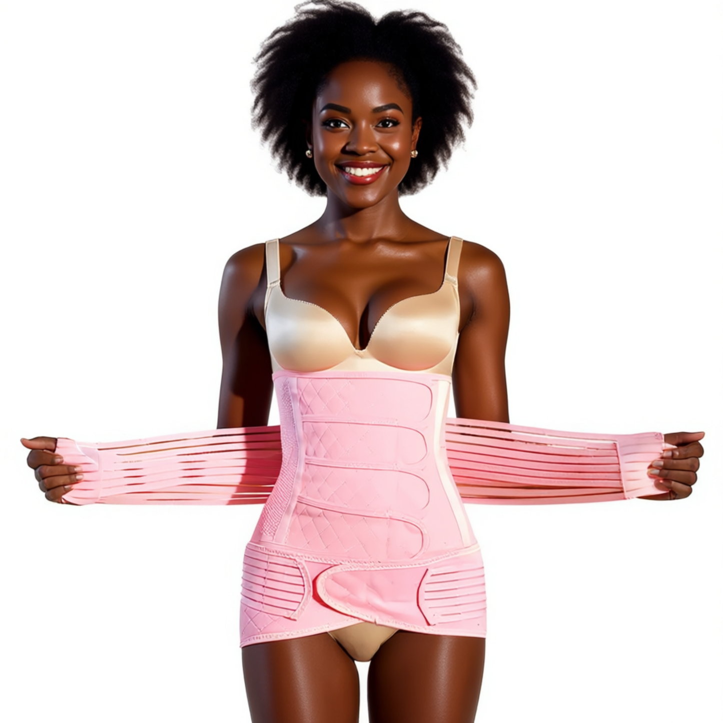 Premium Black Postnatal Recovery C-Section Band - Postpartum Support Wrap System