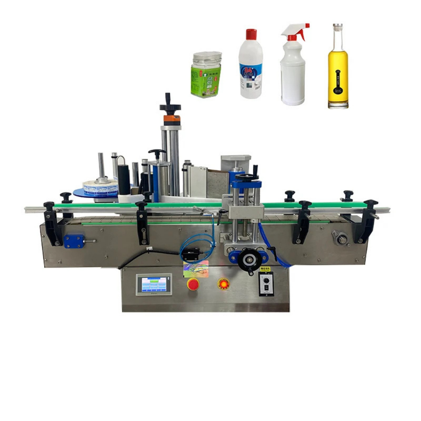 CE Certified Automatic Square Bottle Wrap-Around Labeling Machine System