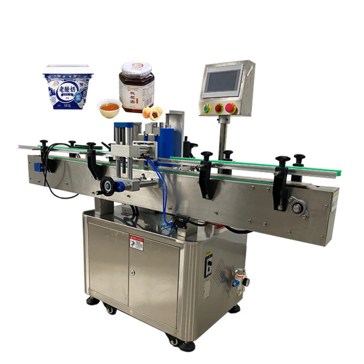 CE Certified Automatic Square Bottle Wrap-Around Labeling Machine System