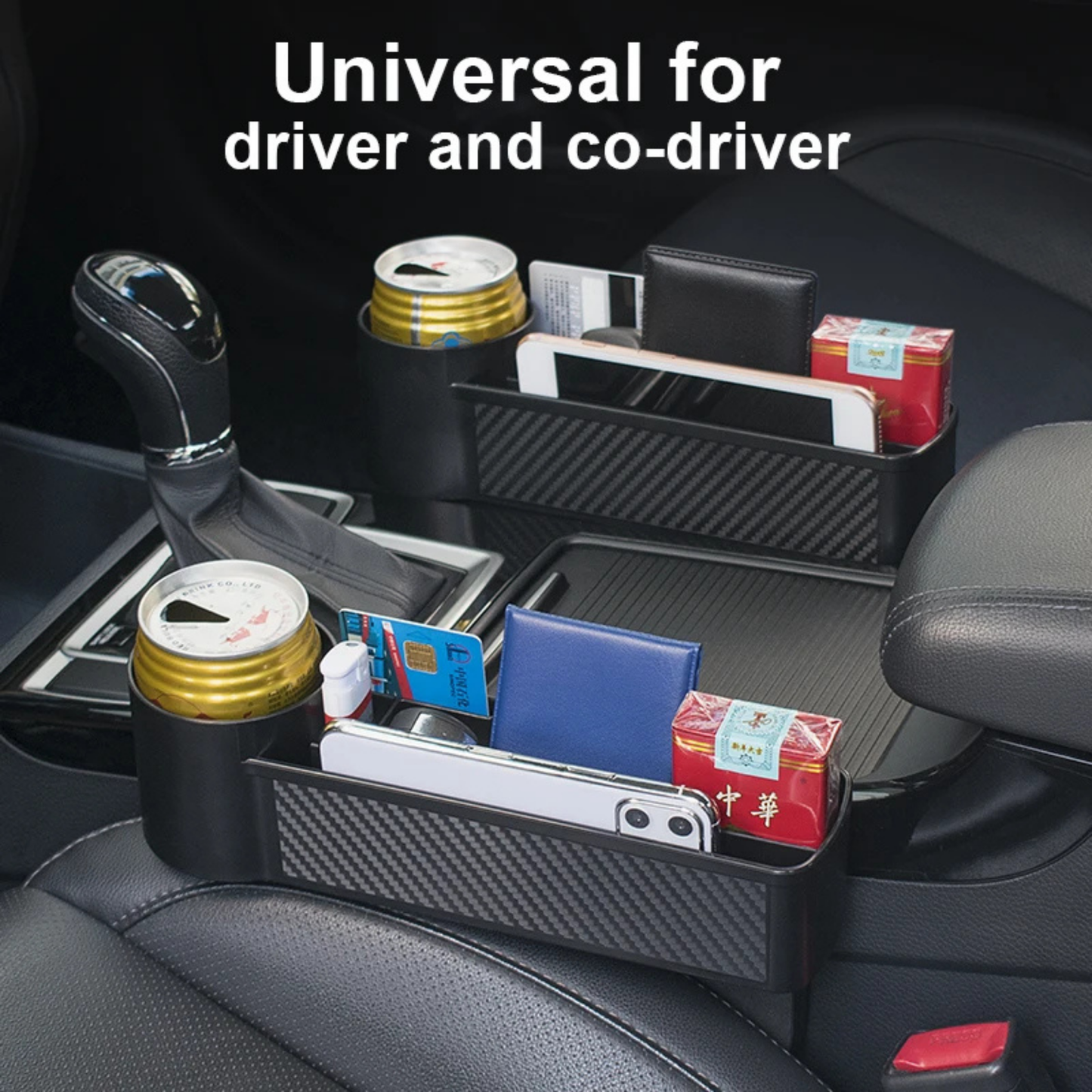 Premium Multifunctional Car Seat Organizer - Cup Holder & Storage Solution