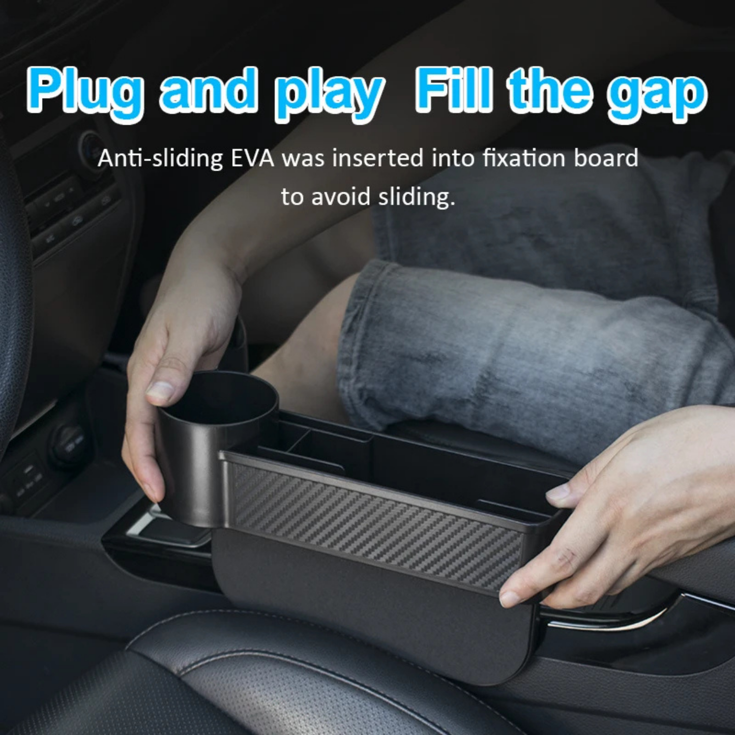 Premium Multifunctional Car Seat Organizer - Cup Holder & Storage Solution