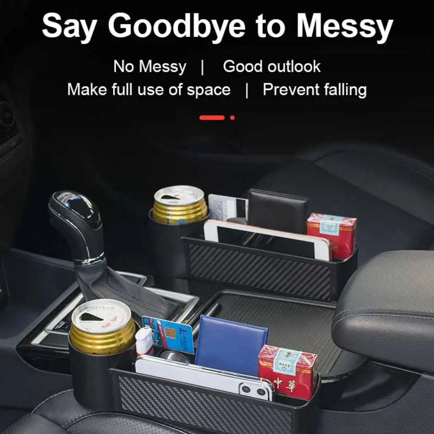 Premium Multifunctional Car Seat Organizer - Cup Holder & Storage Solution