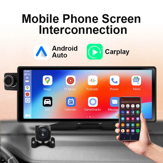 10.25" Android Auto & CarPlay Head Unit with Wi-Fi and Touchscreen