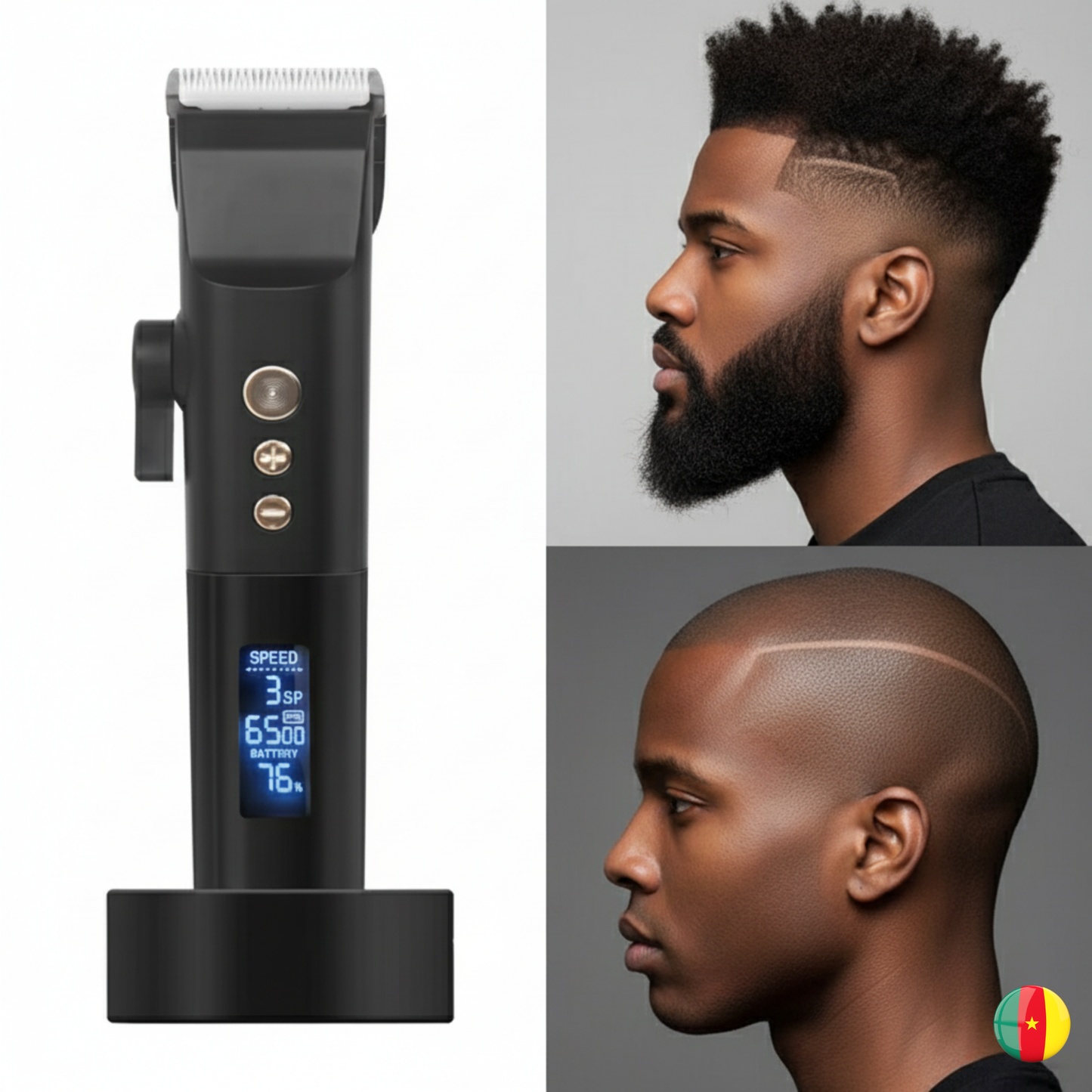 Professional Cordless Hair Trimmer - Advanced Mini Electric Clipper for Men & Barbers