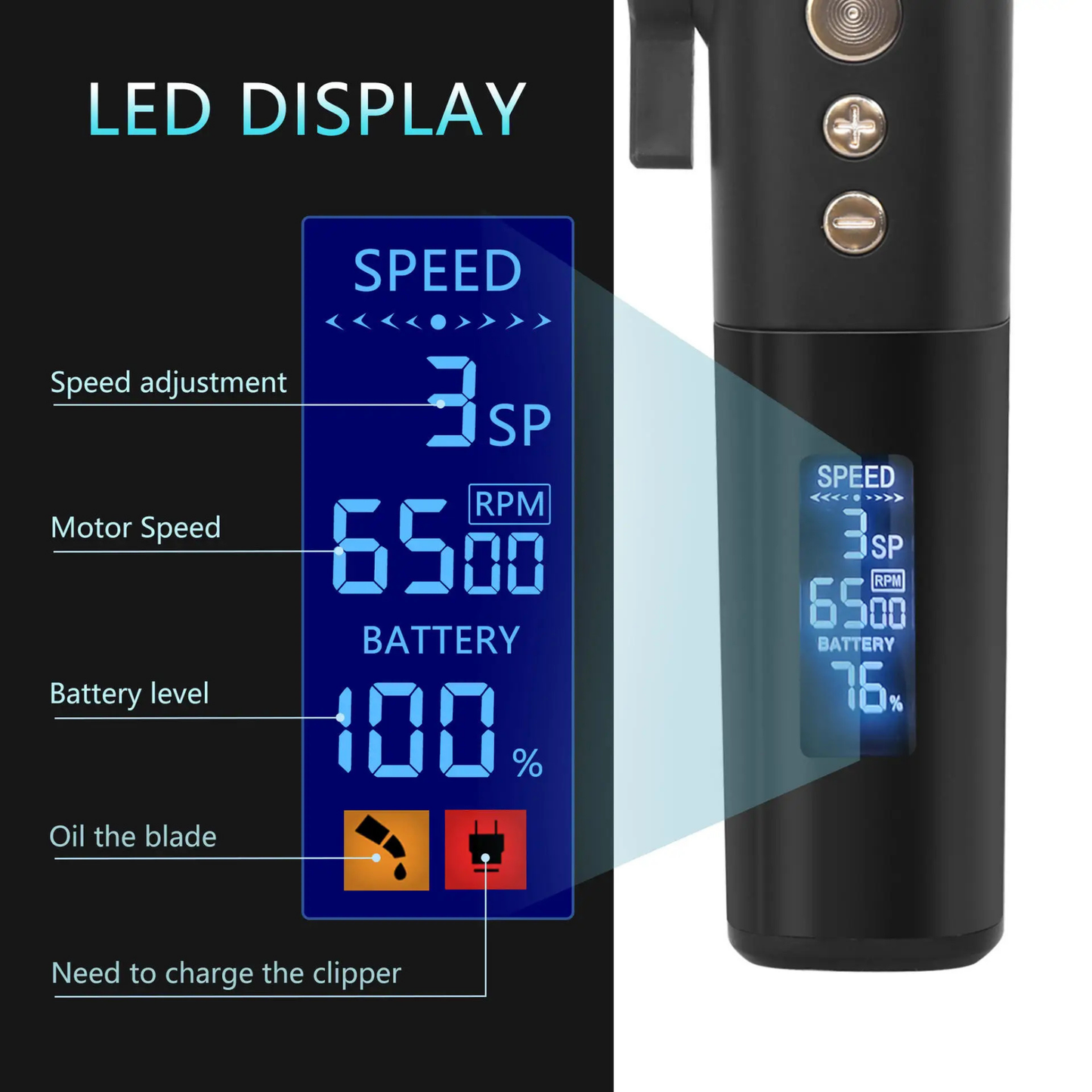 Professional Cordless Hair Trimmer - Advanced Mini Electric Clipper for Men & Barbers