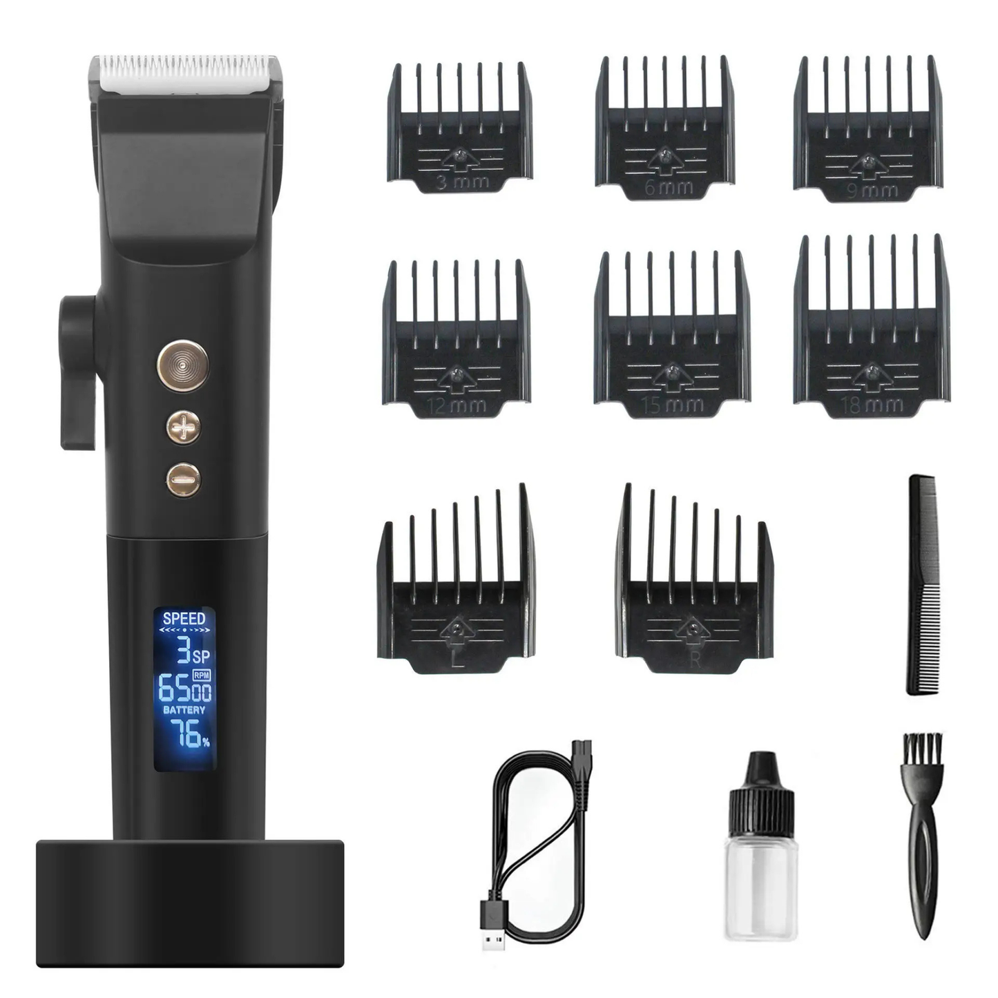 Professional Cordless Hair Trimmer - Advanced Mini Electric Clipper for Men & Barbers