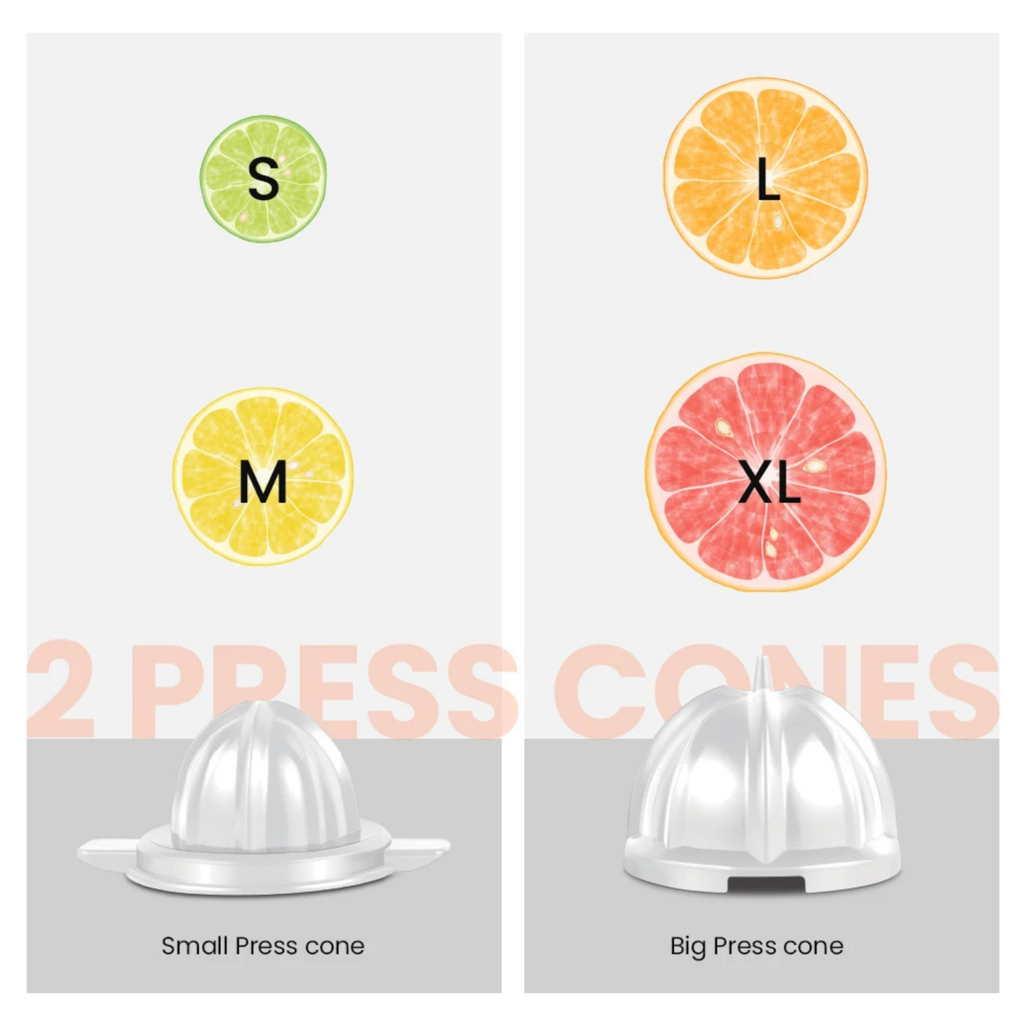 Professional 850W Commercial Citrus Juicer Squeezer - High Capacity Juice Press