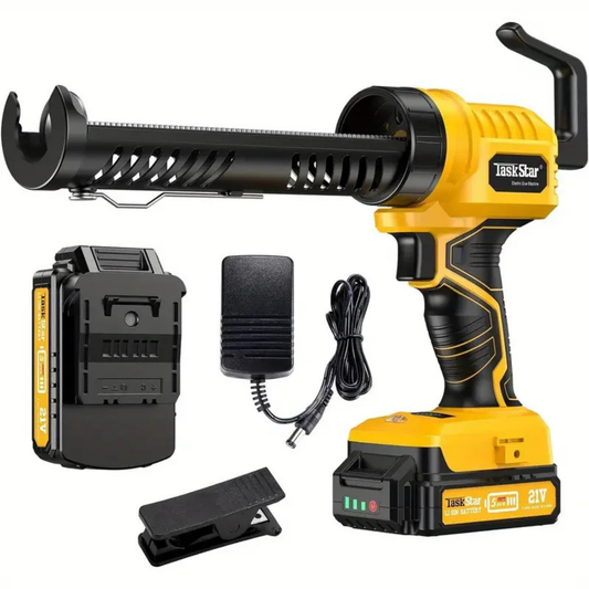 Professional Cordless Caulking Gun - 5-Speed Adjustable Electric Tool with LED