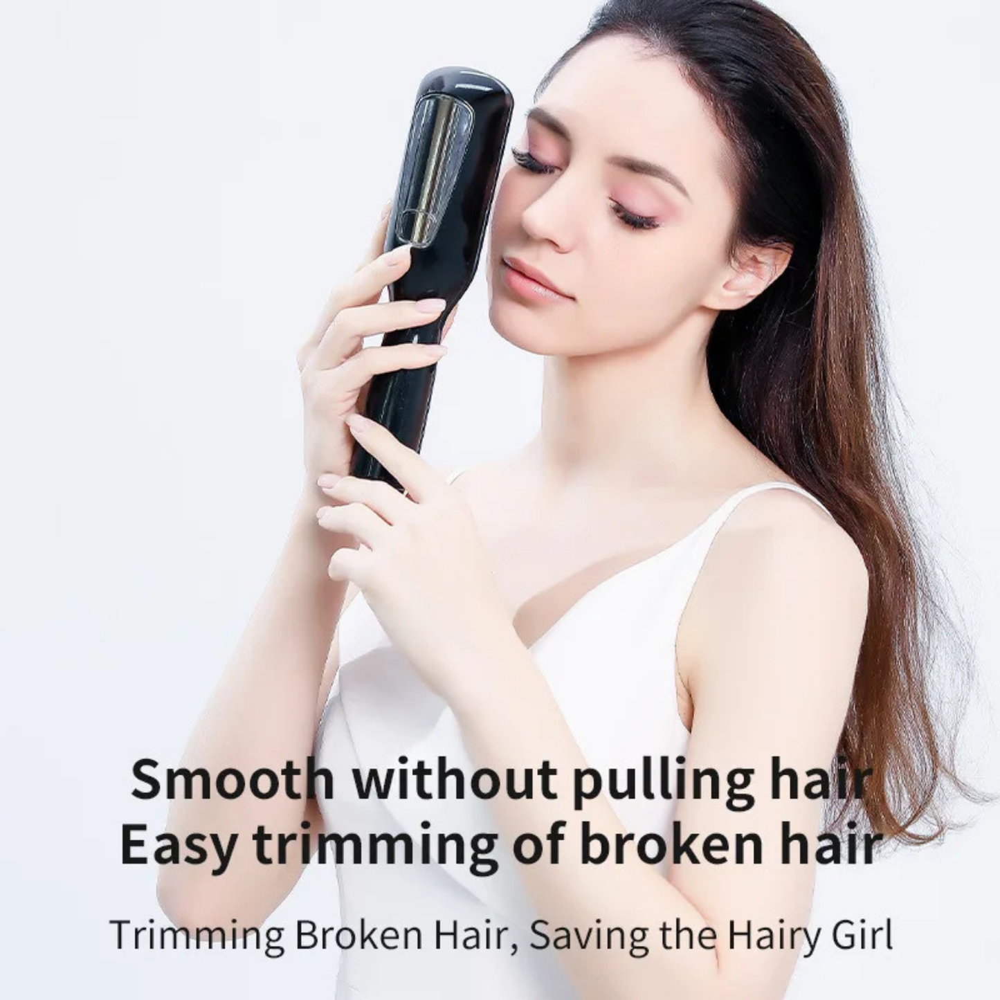 Professional Mini Cordless Split End Hair Trimmer - 500mAh Battery, Travel Size
