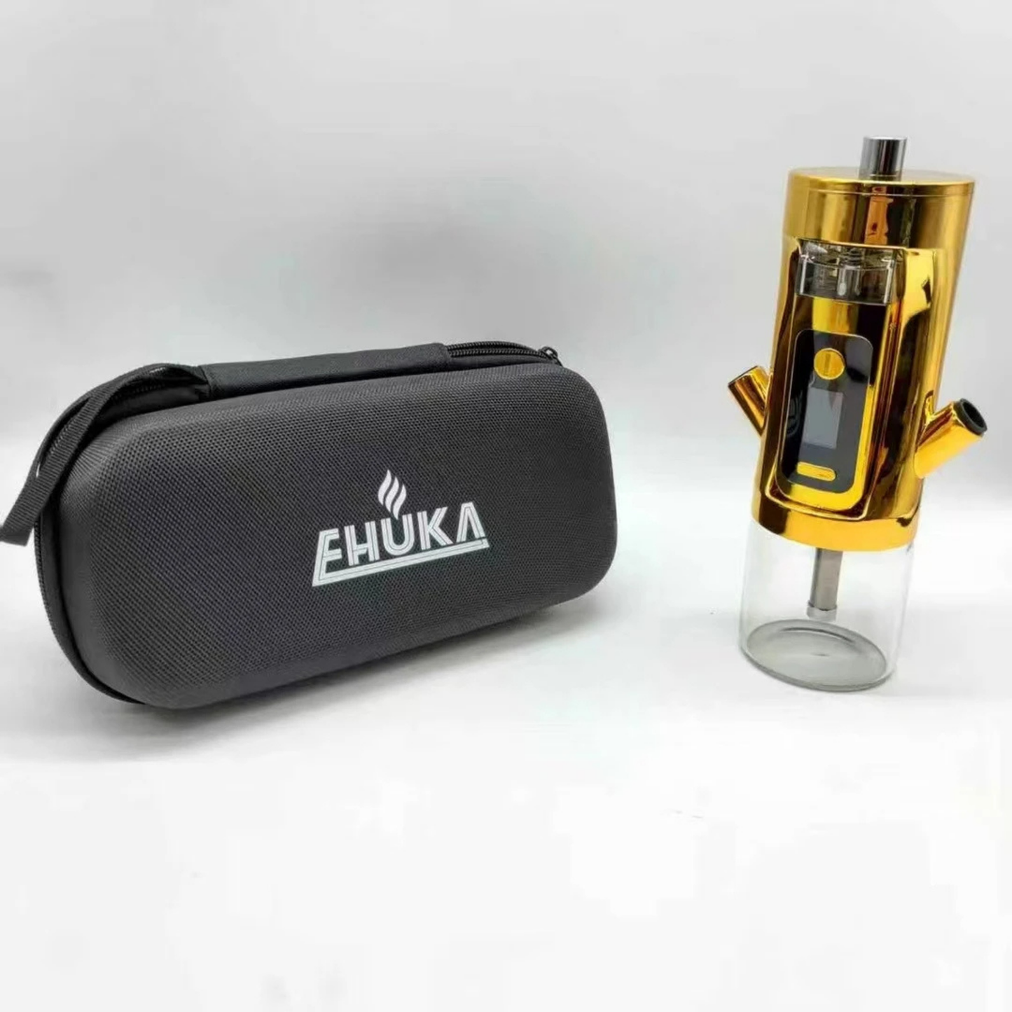 Premium 2-in-1 Acrylic Smoking Hookah Set 2000mAh Electric Shisha Non-Charcoal for Travel