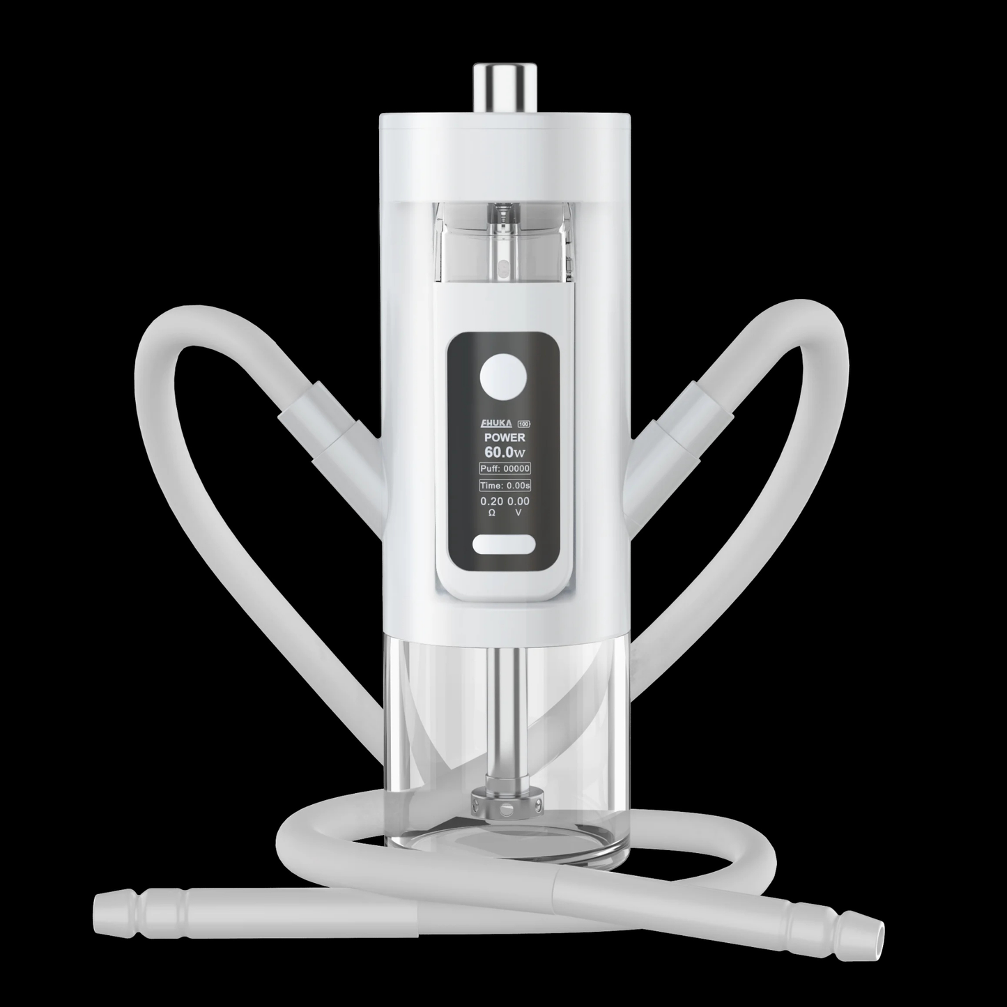 Premium 2-in-1 Acrylic Smoking Hookah Set 2000mAh Electric Shisha Non-Charcoal for Travel
