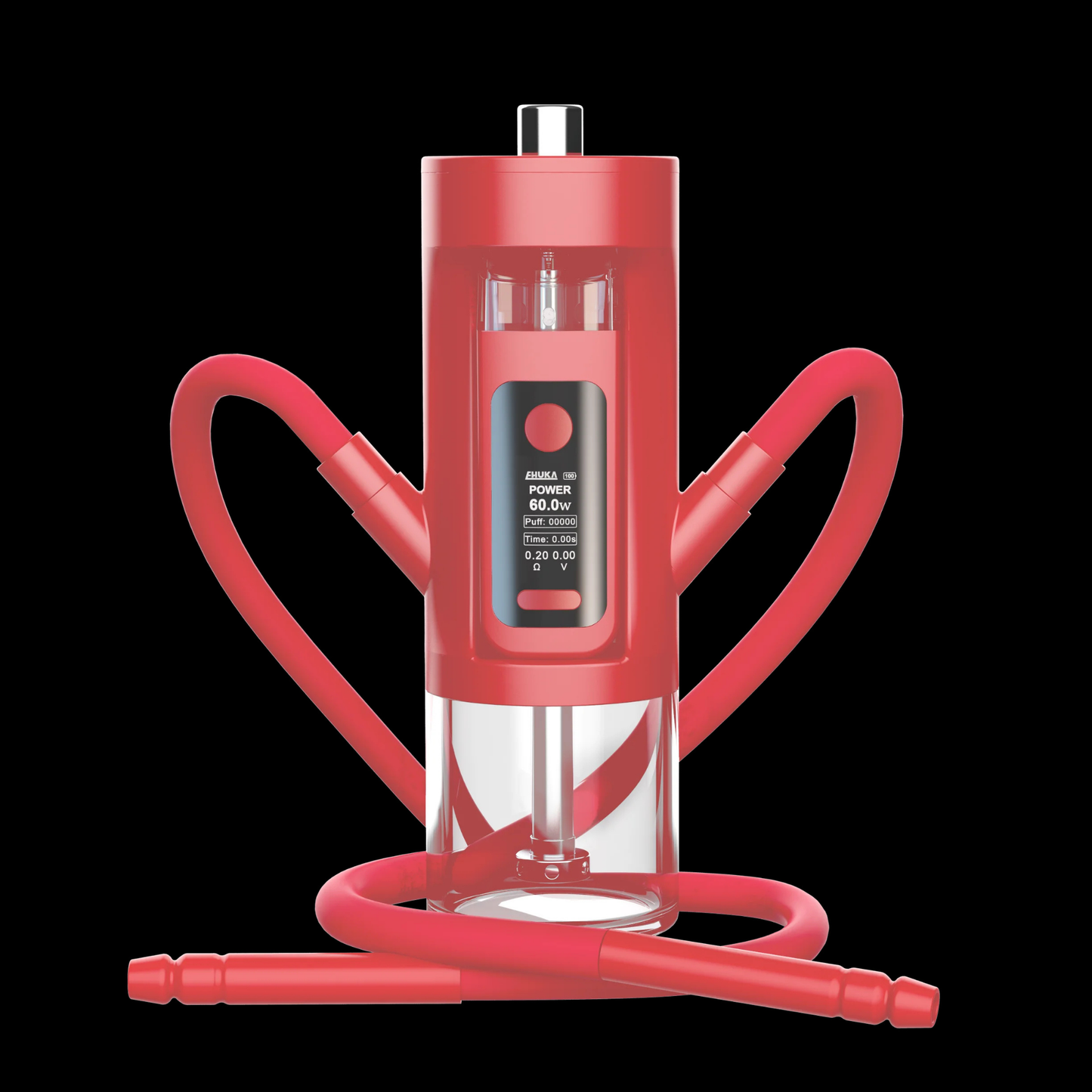 Premium 2-in-1 Acrylic Smoking Hookah Set 2000mAh Electric Shisha Non-Charcoal for Travel