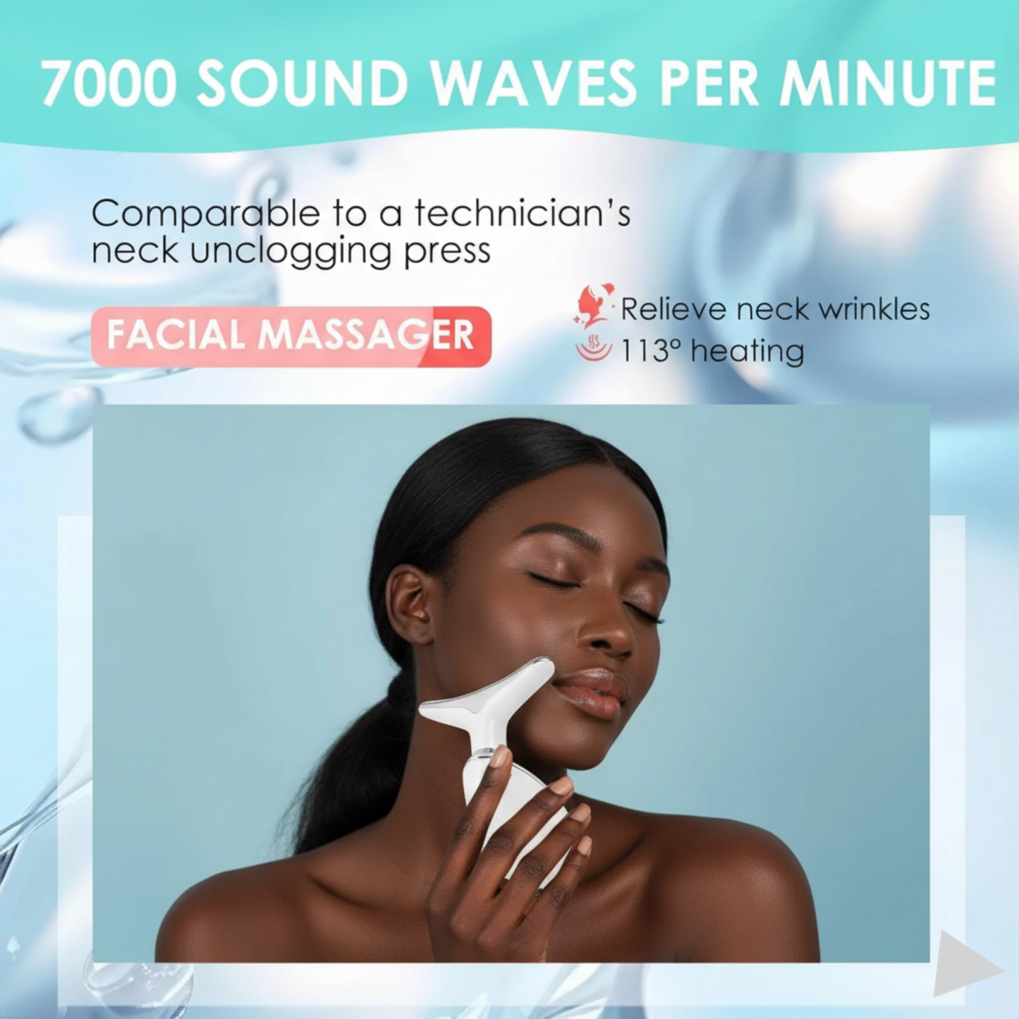 Professional Electric Facial & Neck Massager - Derclive Release Roller for Skin Care & Relaxation