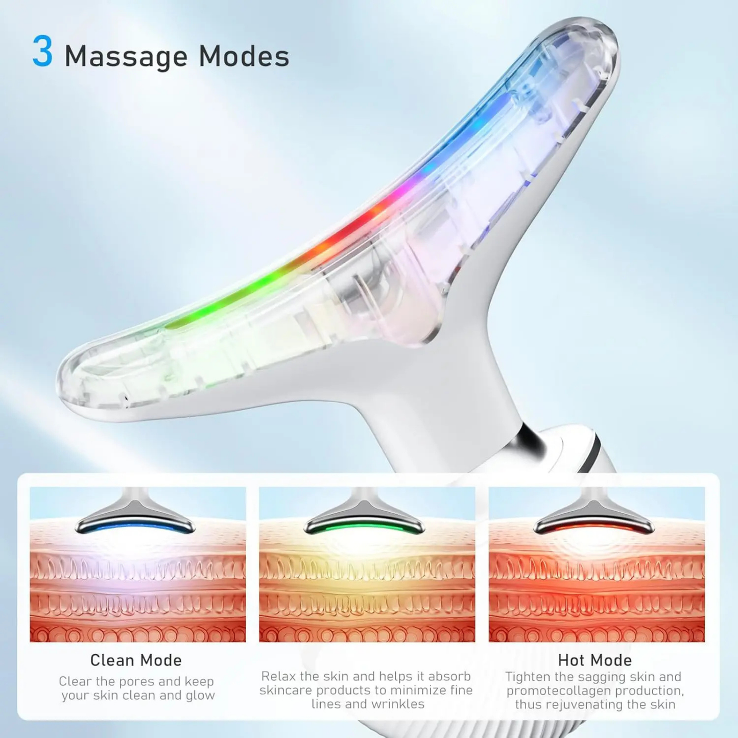 Professional Electric Facial & Neck Massager - Derclive Release Roller for Skin Care & Relaxation
