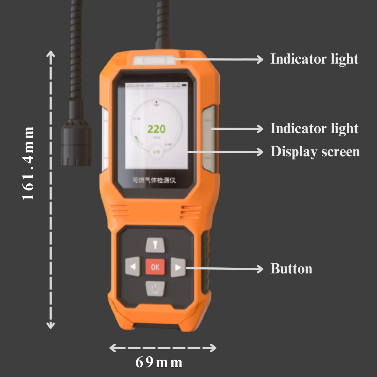 Smart Flexible Hose Gas Alarm System - Industrial Safety Monitoring Equipment