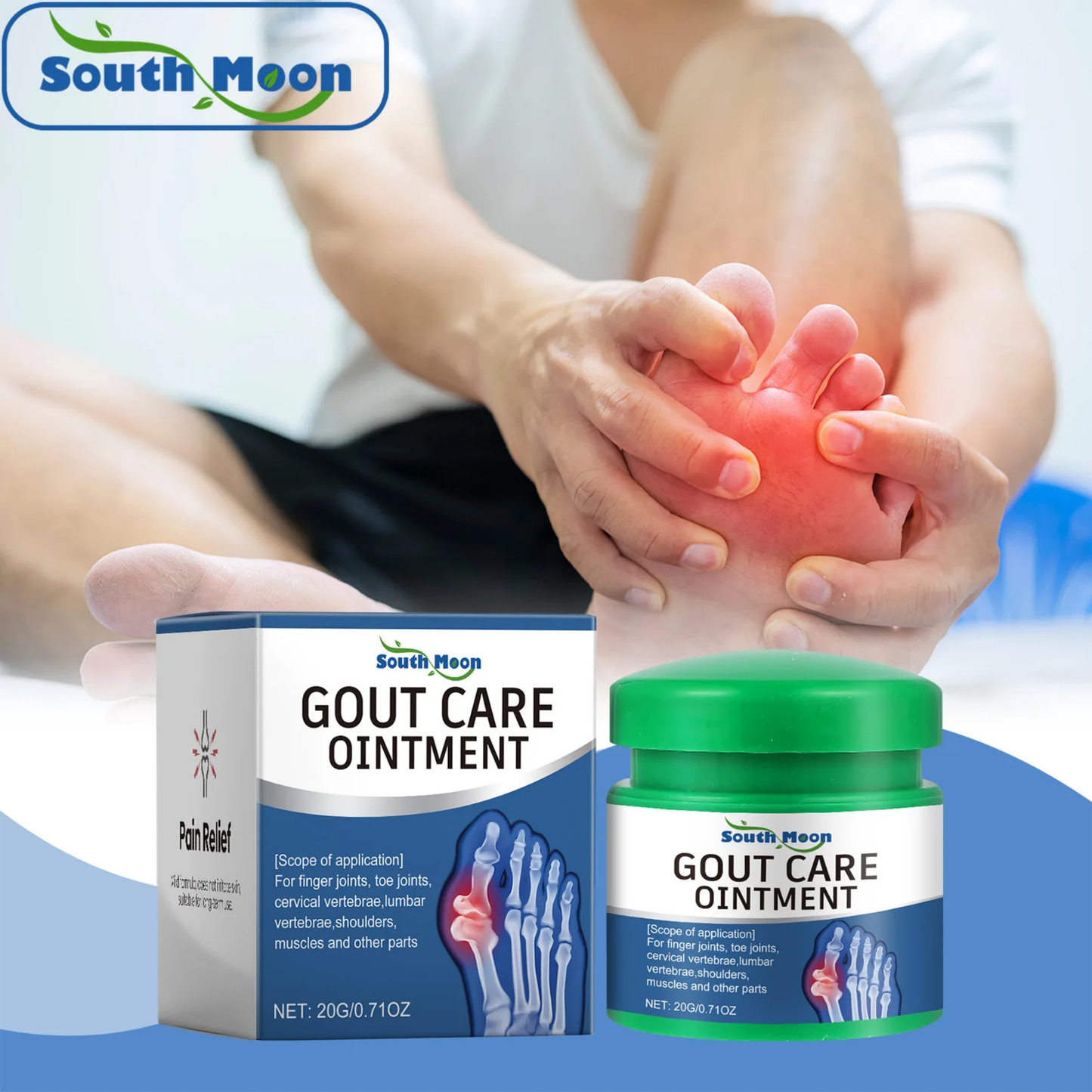 Premium 20g Gout Relief Ointment - Targeted Natural Pain Management Formula