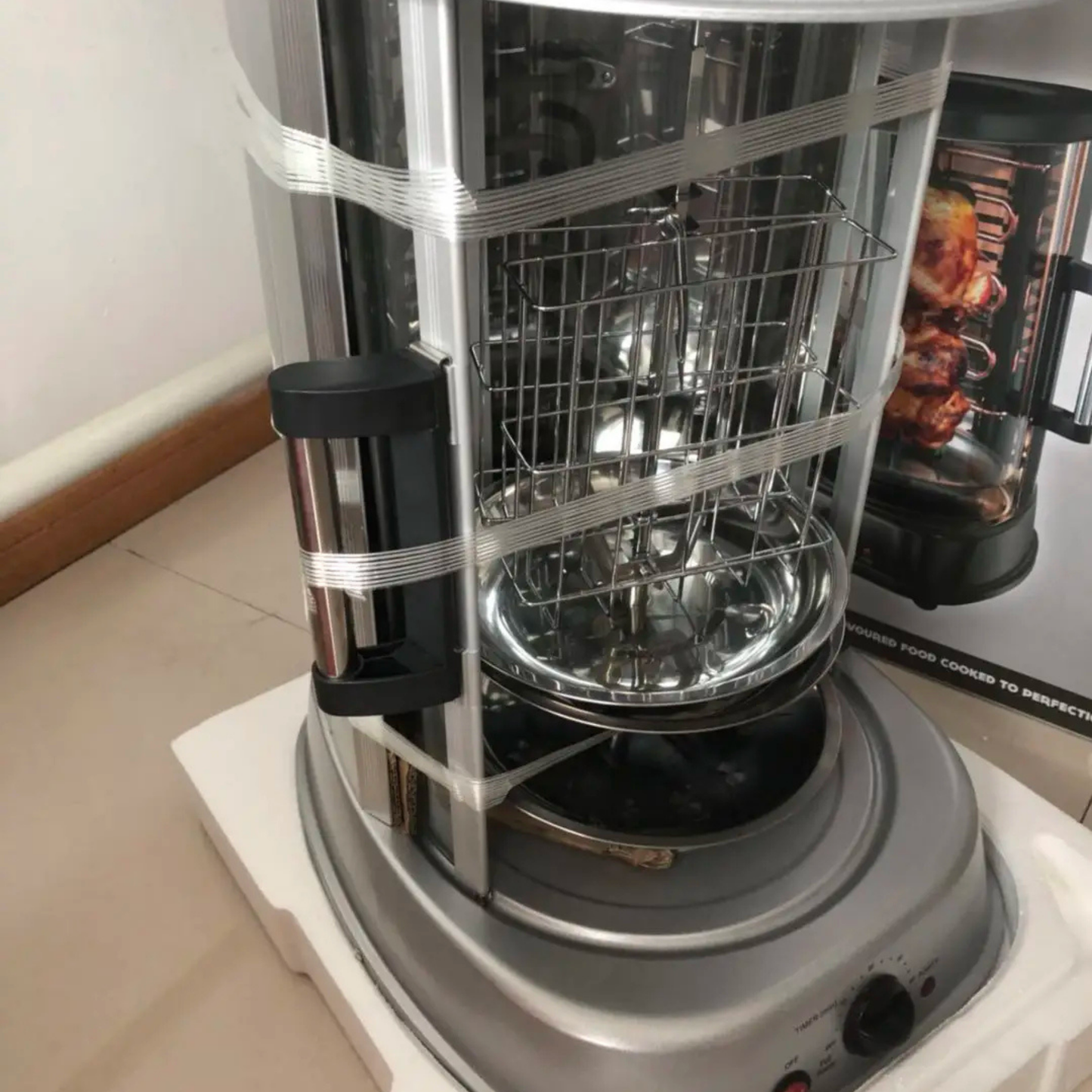 Professional Electric Vertical Rotisserie Oven – 21L/31L Home Chicken Roaster