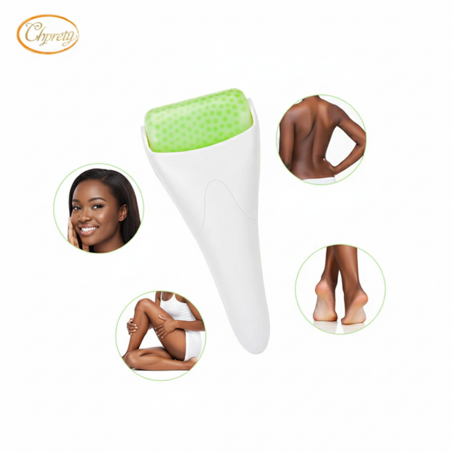 Ice Roller Massager for Neck & Shoulder Pain Relief with Deep Vibration Therapy Tool