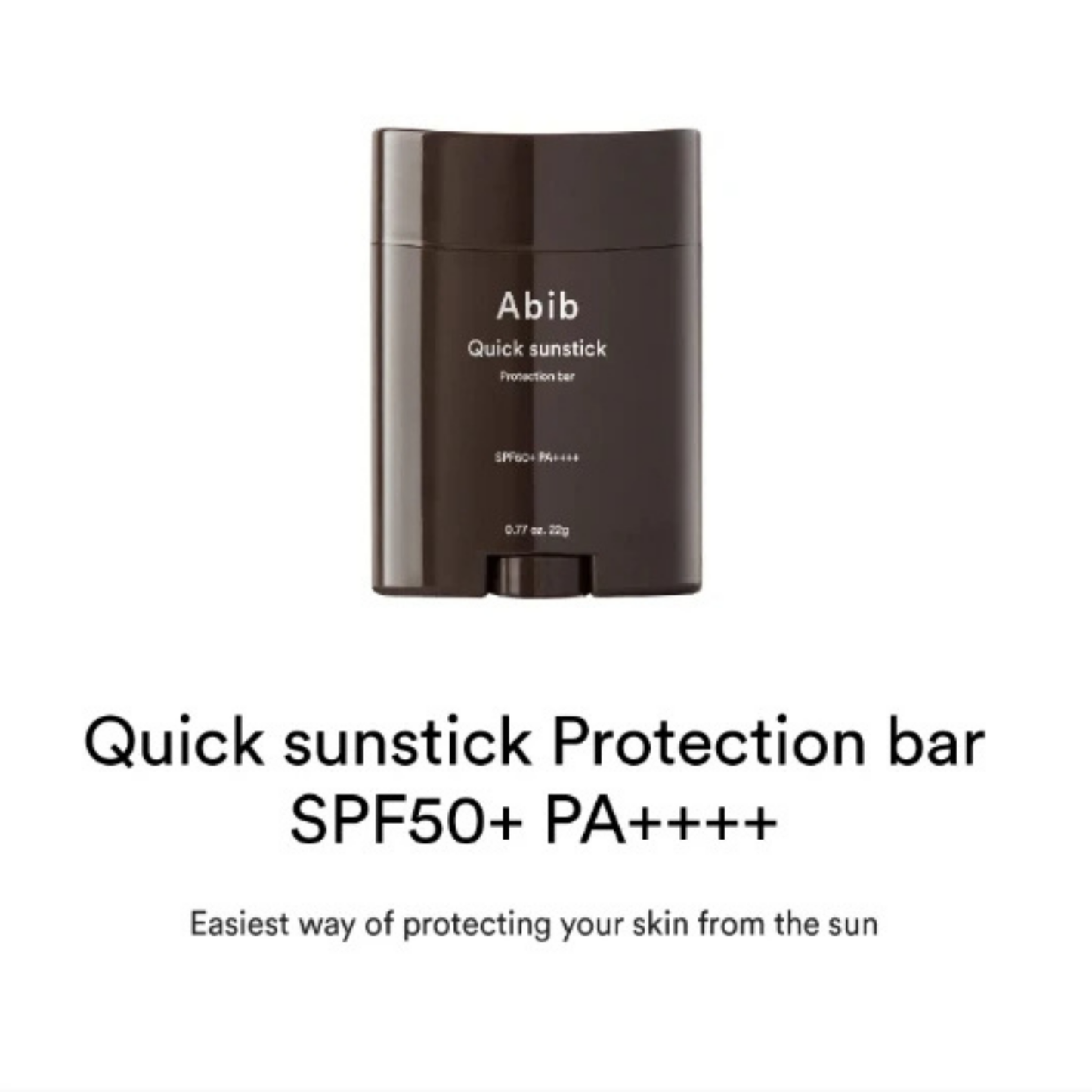 Abib Quick Sunstick SPF50+ - Korean Sunscreen Protection Stick (22g/0.77oz)